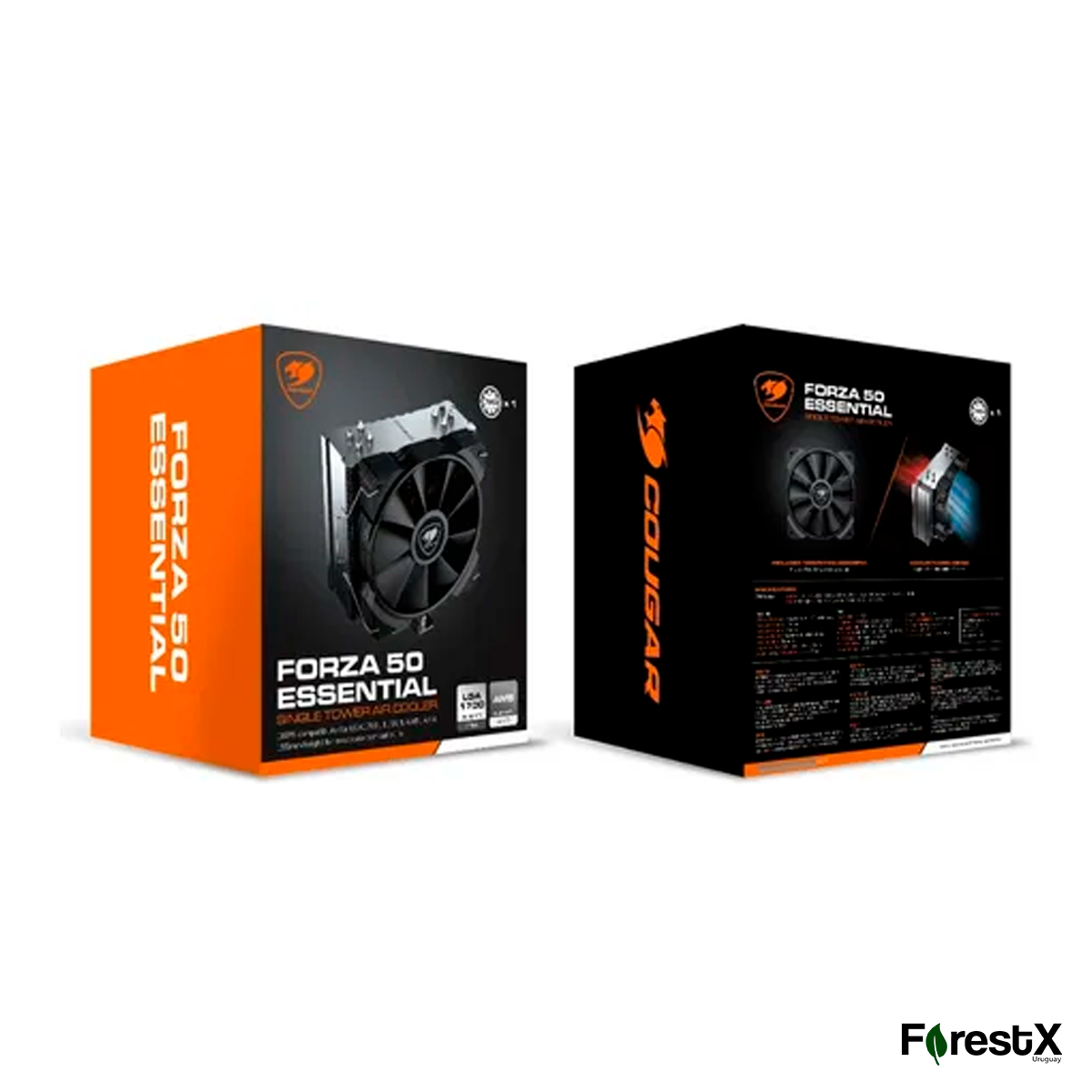 Disipador Fan Cooler P/ Cpu Cougar Forza 50 Essential Gamer