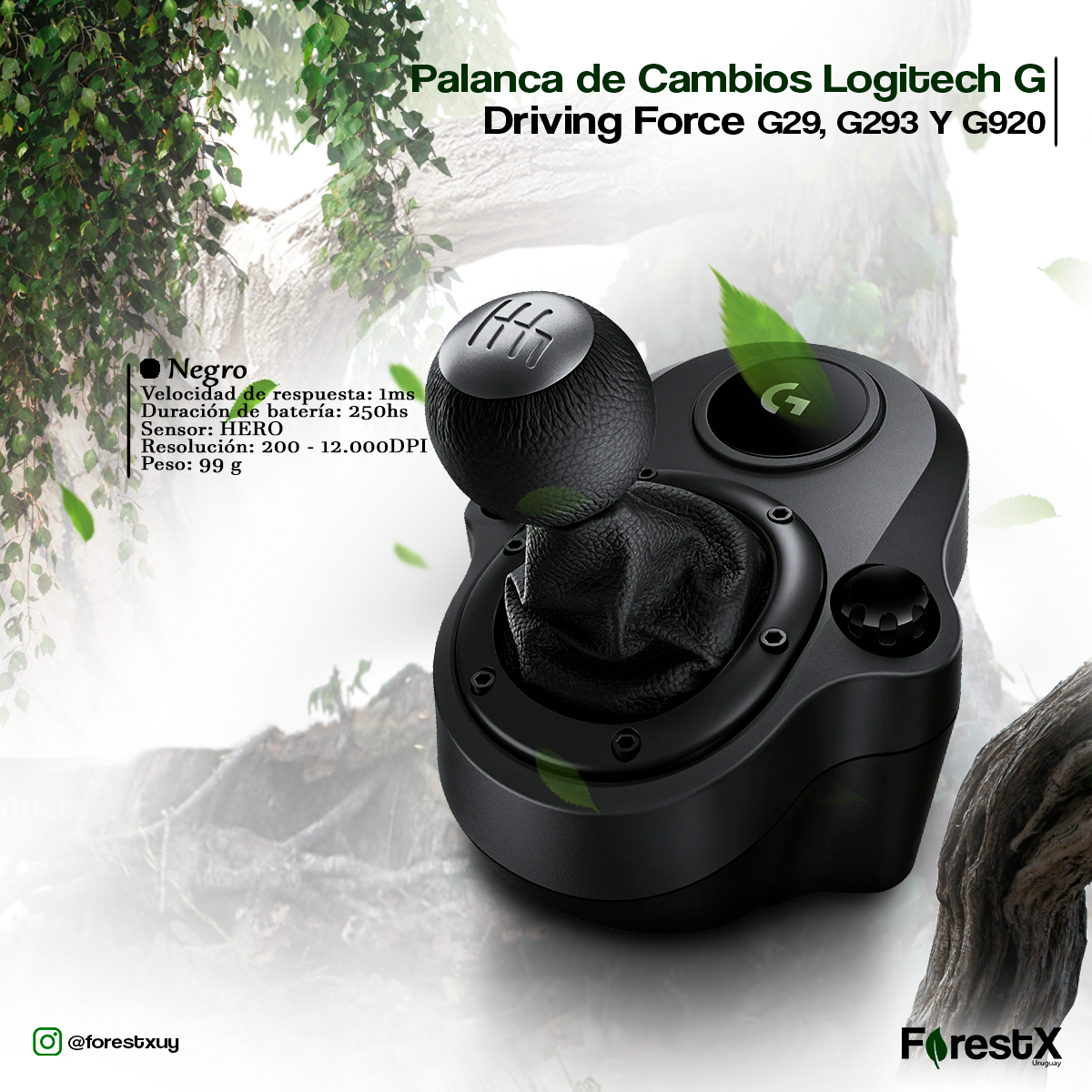Palanca de Cambios Logitech G Driving Force G29, G920 y G923