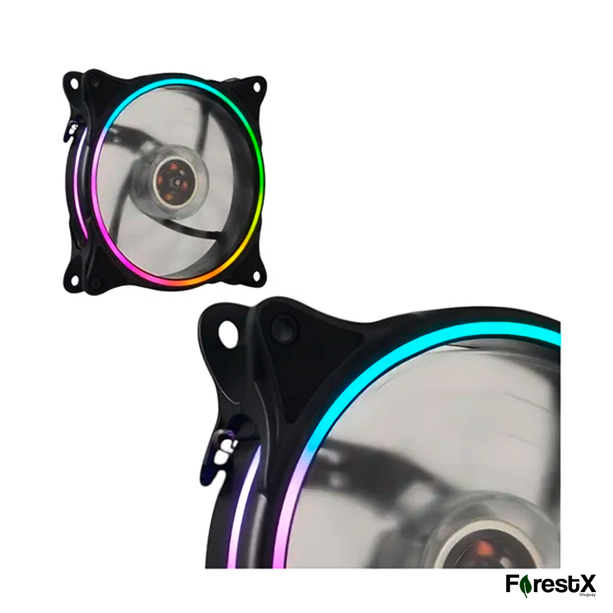 Ventilador Rgb Shot Gaming Pro Series 12 Cm X3 u. RGB Negro