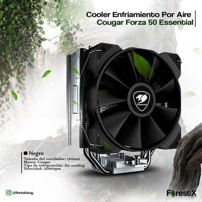 Disipador Fan Cooler P/ Cpu Cougar Forza 50 Essential Gamer