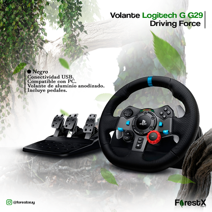Volante para Videojuegos Logitech G29 Driving Force Color Negro