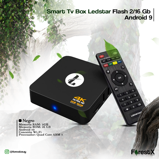 Smart Tv Box Ledstar Flash 2/16 Gb Android 9